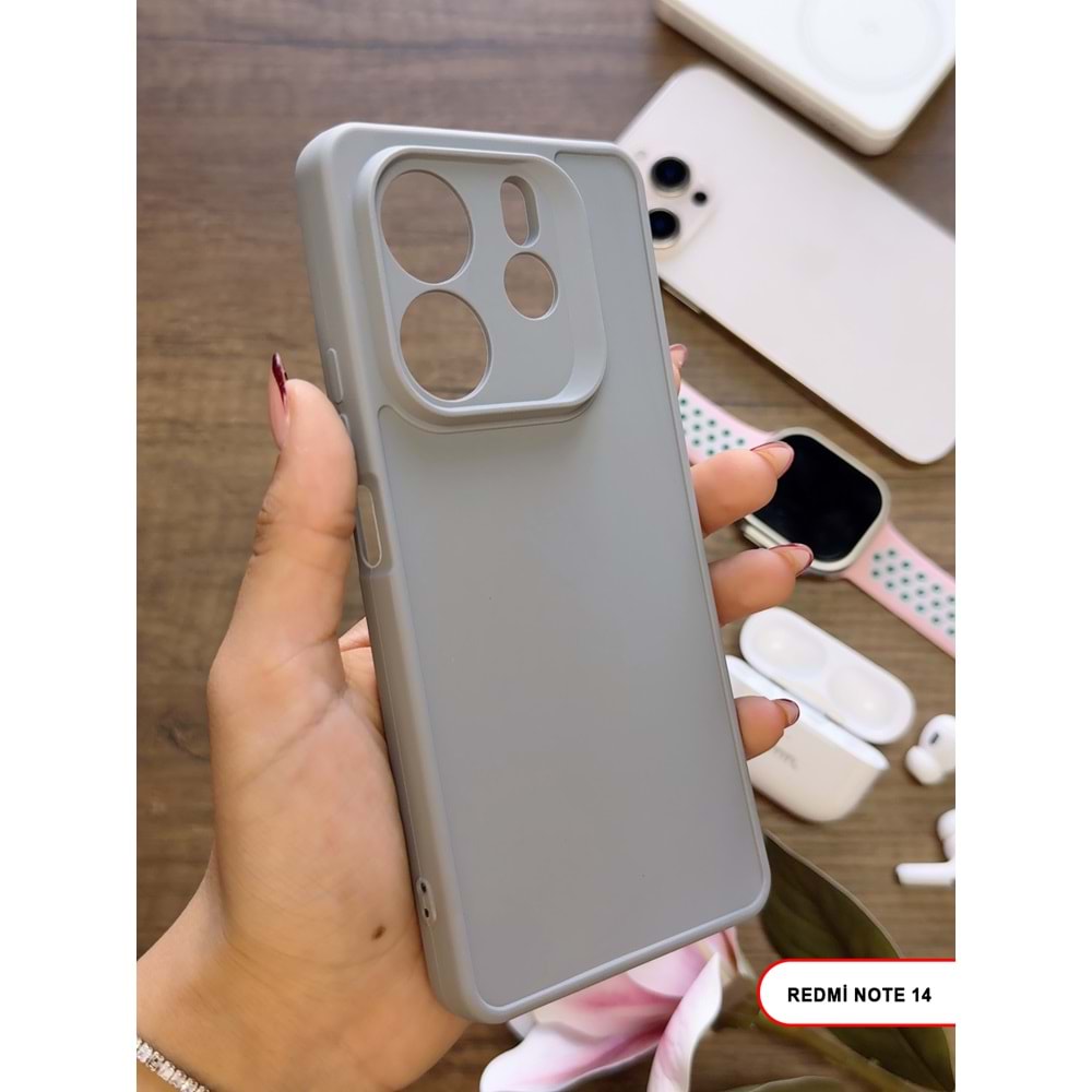 XİAOMİ REDMİ NOTE 14 4G RENK ATMAYAN KEEP SİLİKON KILIF - GRI