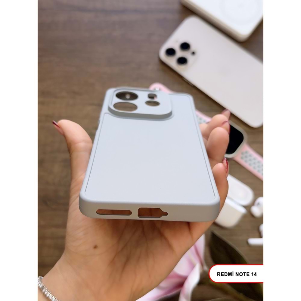XİAOMİ REDMİ NOTE 14 4G RENK ATMAYAN KEEP SİLİKON KILIF - GRI