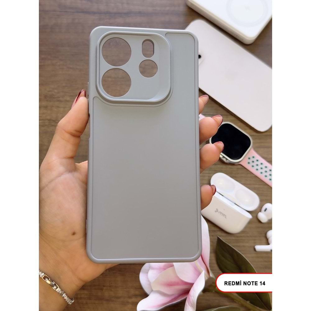 XİAOMİ REDMİ NOTE 14 4G RENK ATMAYAN KEEP SİLİKON KILIF - GRI