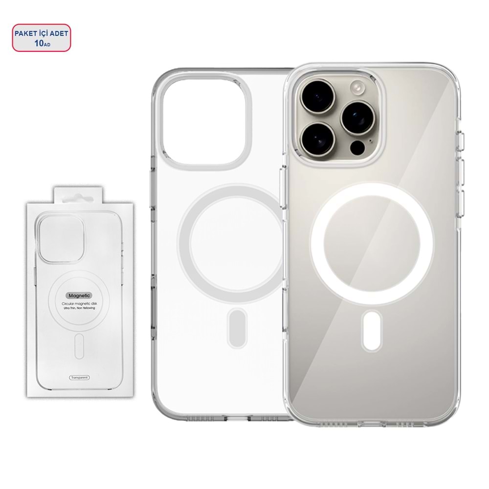 IPHONE 11 MAGSAFE UYUMLU SARARMAYAN ORİGİN KAPAK KILIF CLEAR