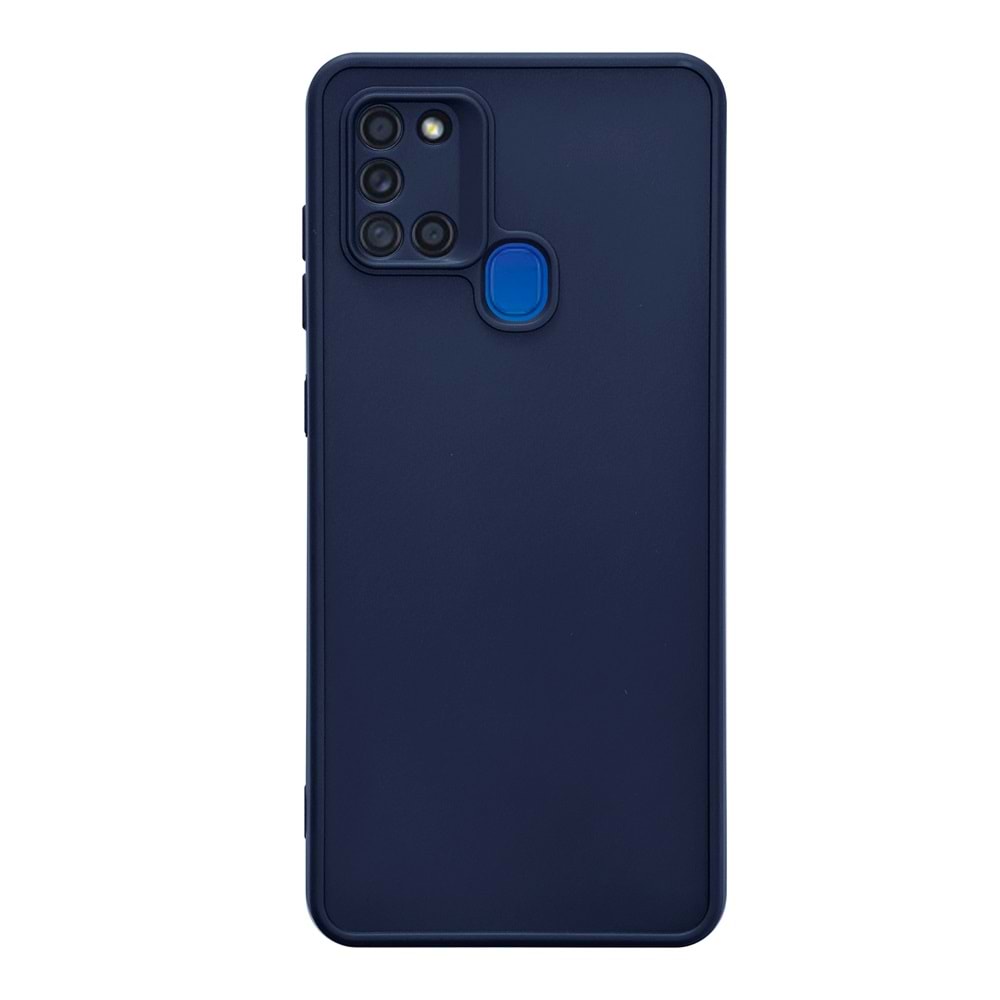 SAMSUNG A21S RENK ATMAYAN KEEP SİLİKON KILIF - LACIVERT