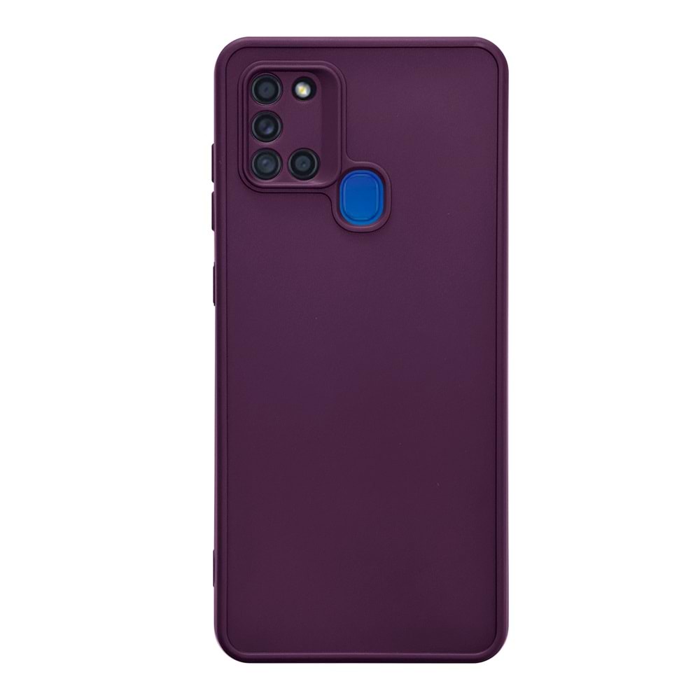 SAMSUNG A21S RENK ATMAYAN KEEP SİLİKON KILIF - MOR