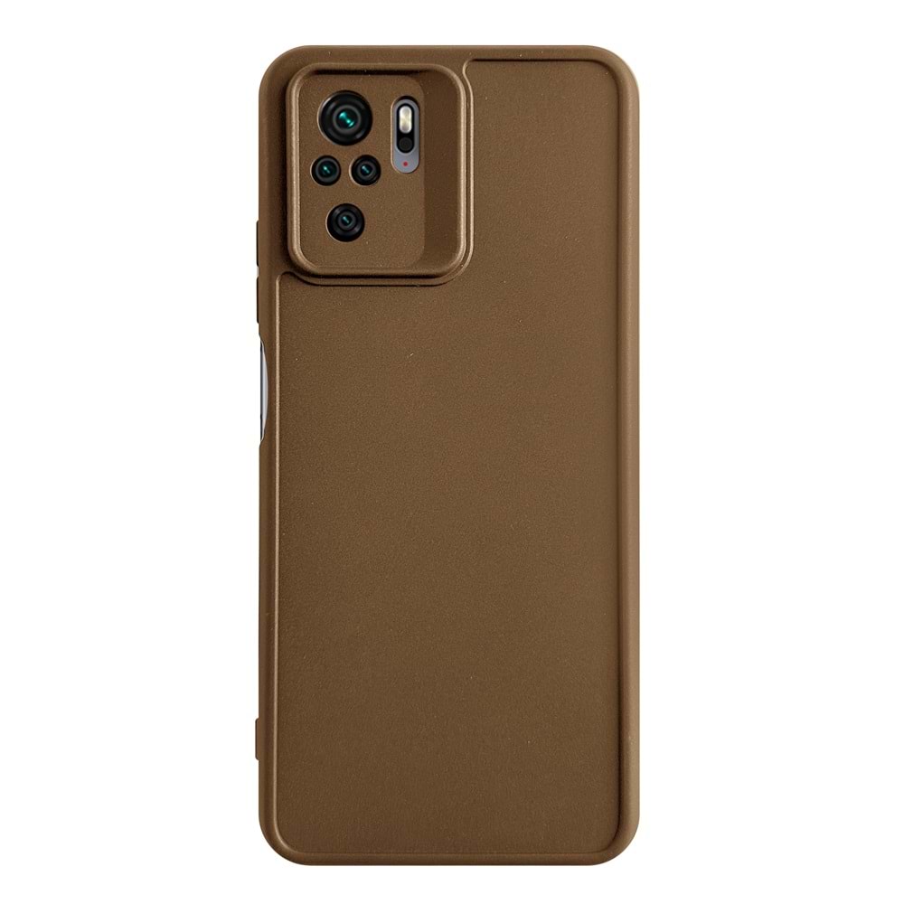 XİAOMİ REDMİ NOTE 10 4G / NOTE 10S 4G / POCO M5S 4G RENK ATMAYAN KEEP SİLİKON KILIF - KAHVERENGİ - 1