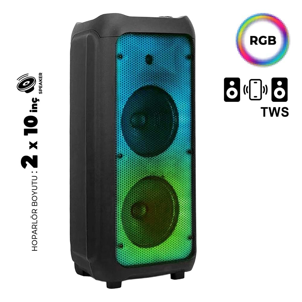 MEİRENDE MR-1010J PARTYBOX KAREOKE BLUETOOTH SPEAKER
