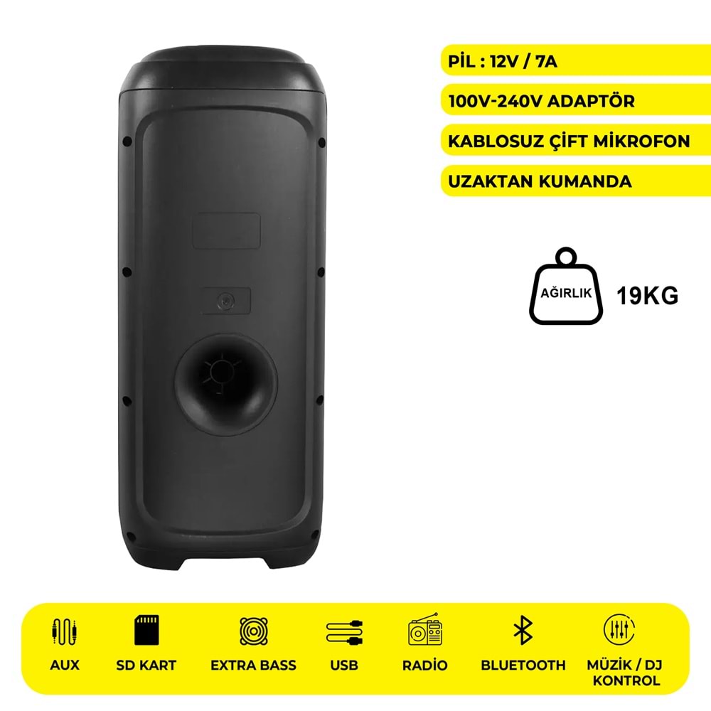 MEİRENDE MR-1010J PARTYBOX KAREOKE BLUETOOTH SPEAKER