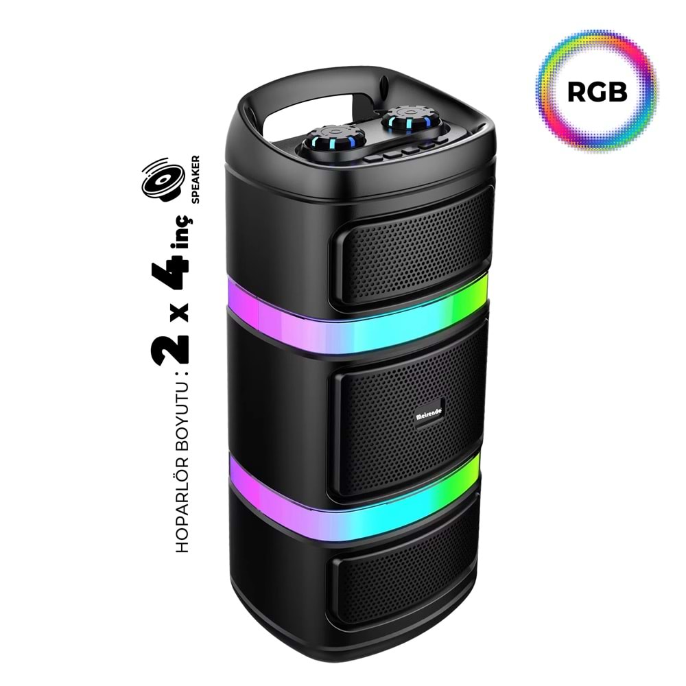 CS-4411 2 X 4 İNÇ PARTYBOX KAREOKE BLUETOOTH SPEAKER