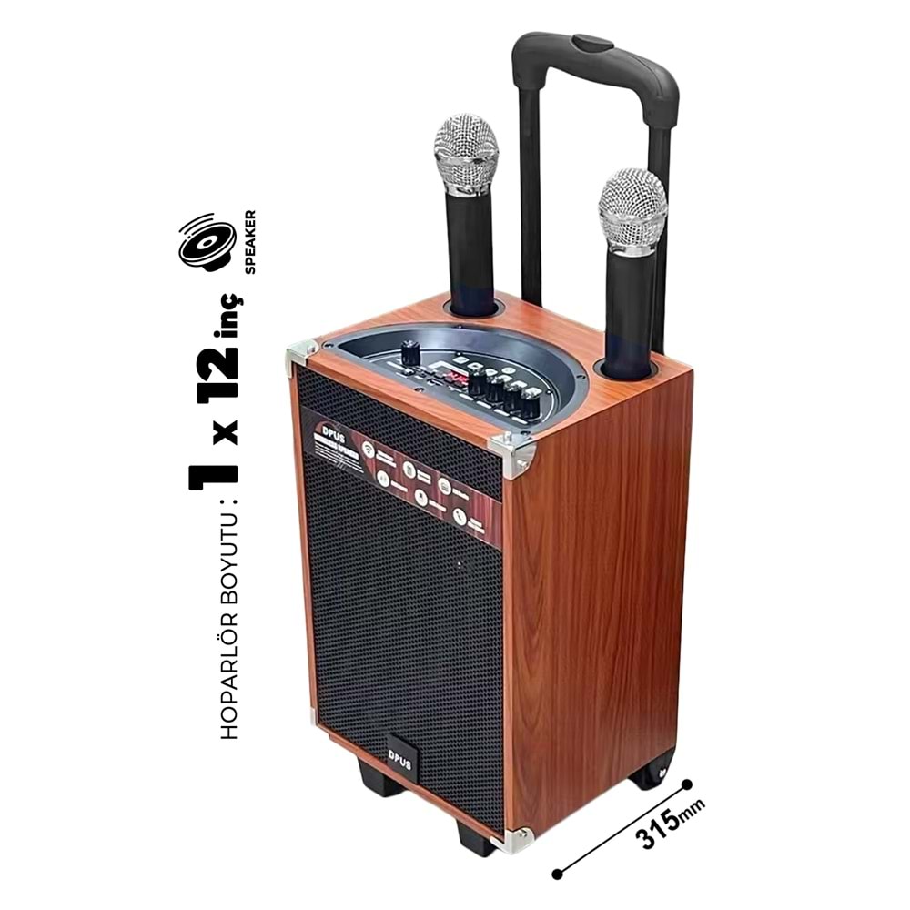 SZ-M1201 12 İNÇ PARTYBOX KAREOKE BLUETOOTH SPEAKER