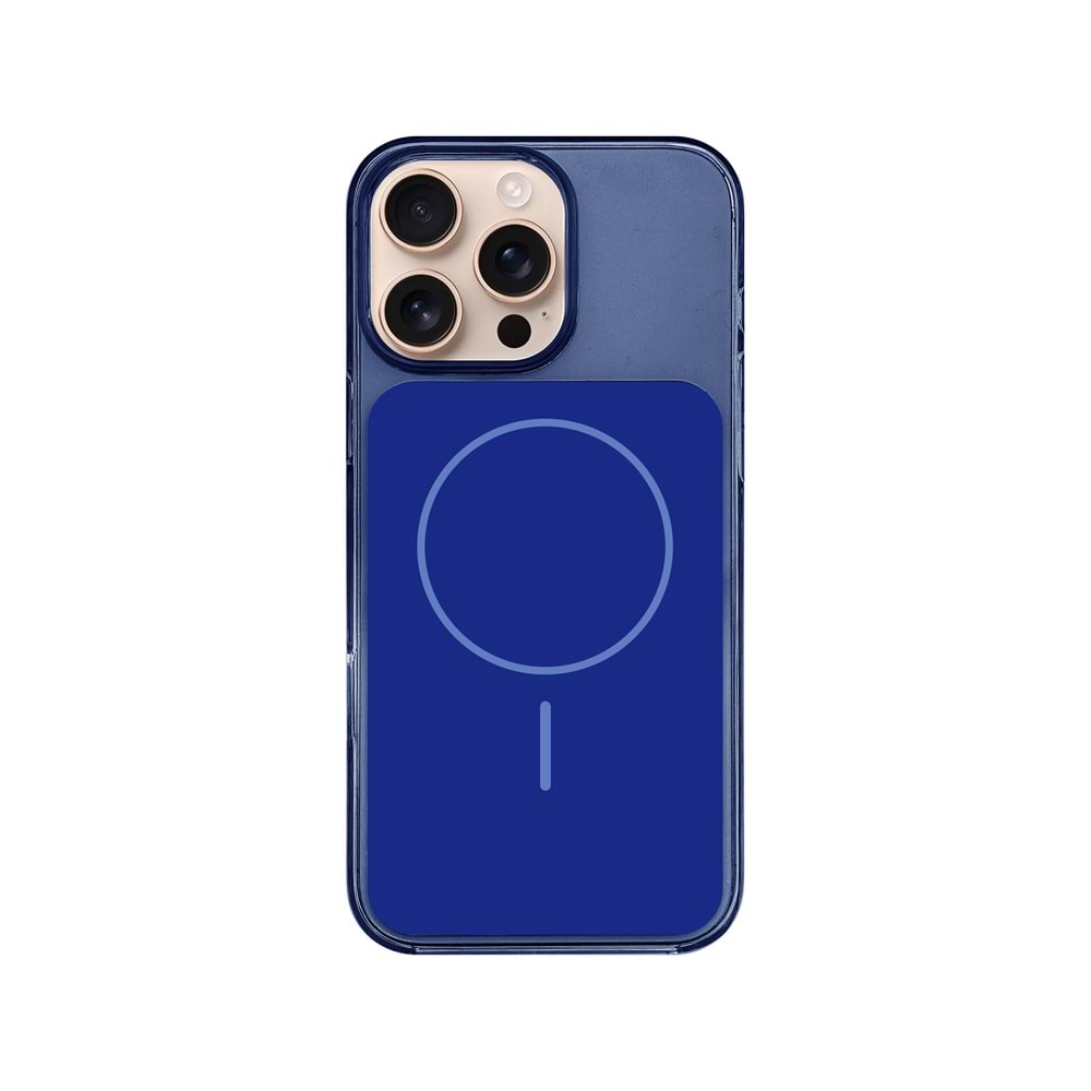 İPHONE 16 PRO MAGSAFE UYUMLU PREMİUM OVER SİLİKON TELEFON KILIF - LACIVERT