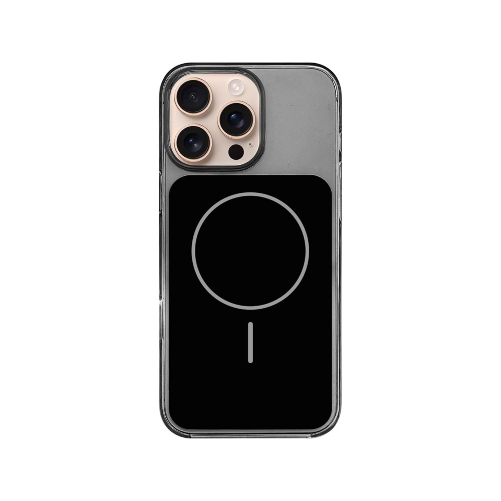 İPHONE 16 PRO MAGSAFE UYUMLU PREMİUM OVER SİLİKON TELEFON KILIF - SİYAH