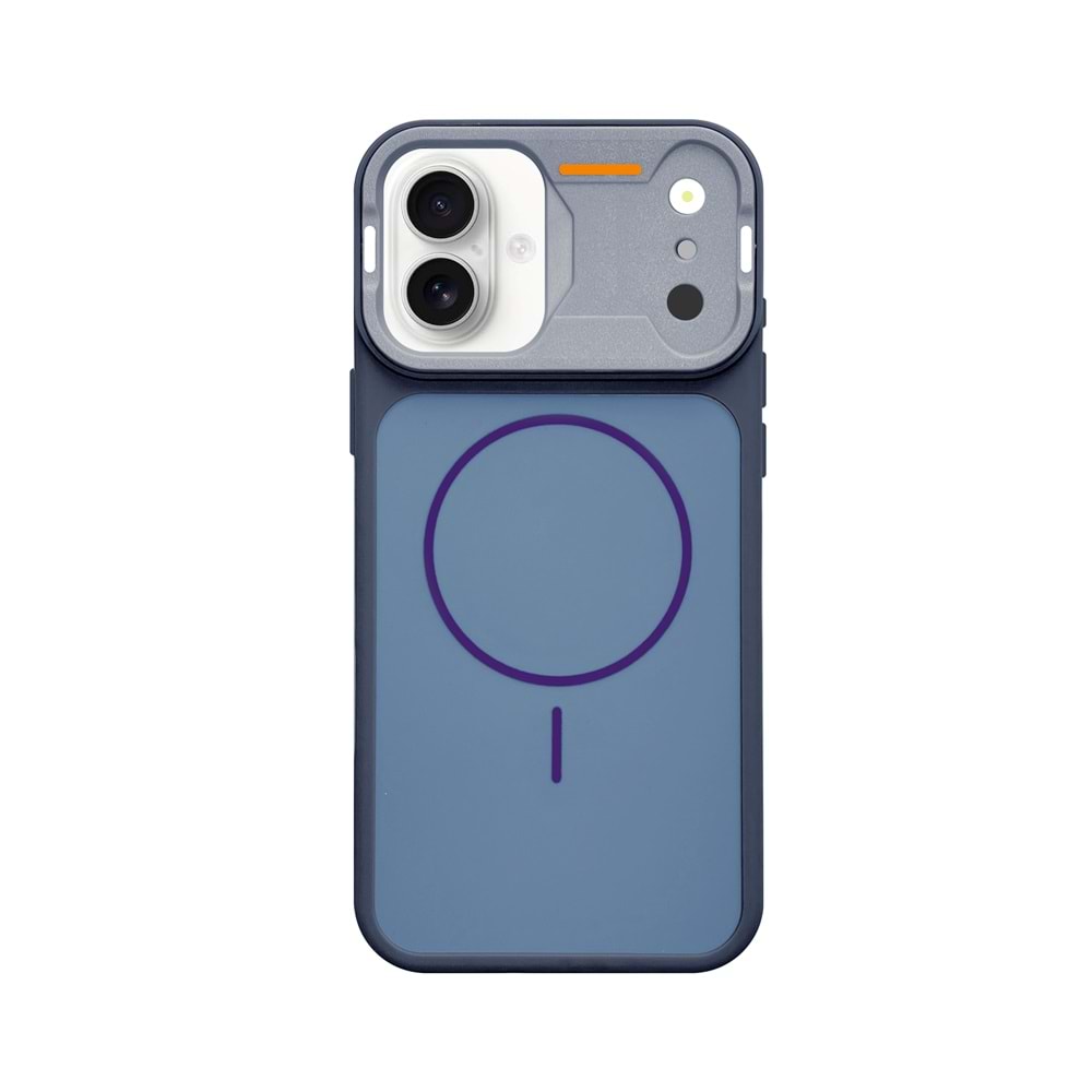 IPHONE 16 MAGSAFE UYUMLU DÖNÜŞÜM SPİN SİLİKON KILIF - LACIVERT