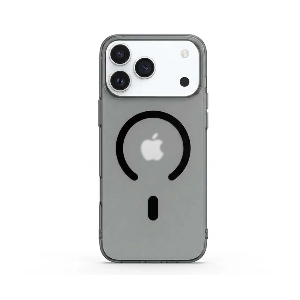 IPHONE 17 PRO MAX MAGSAFE UYUMLU SARARMAYAN ORİGİN KAPAK KILIF - SİYAH