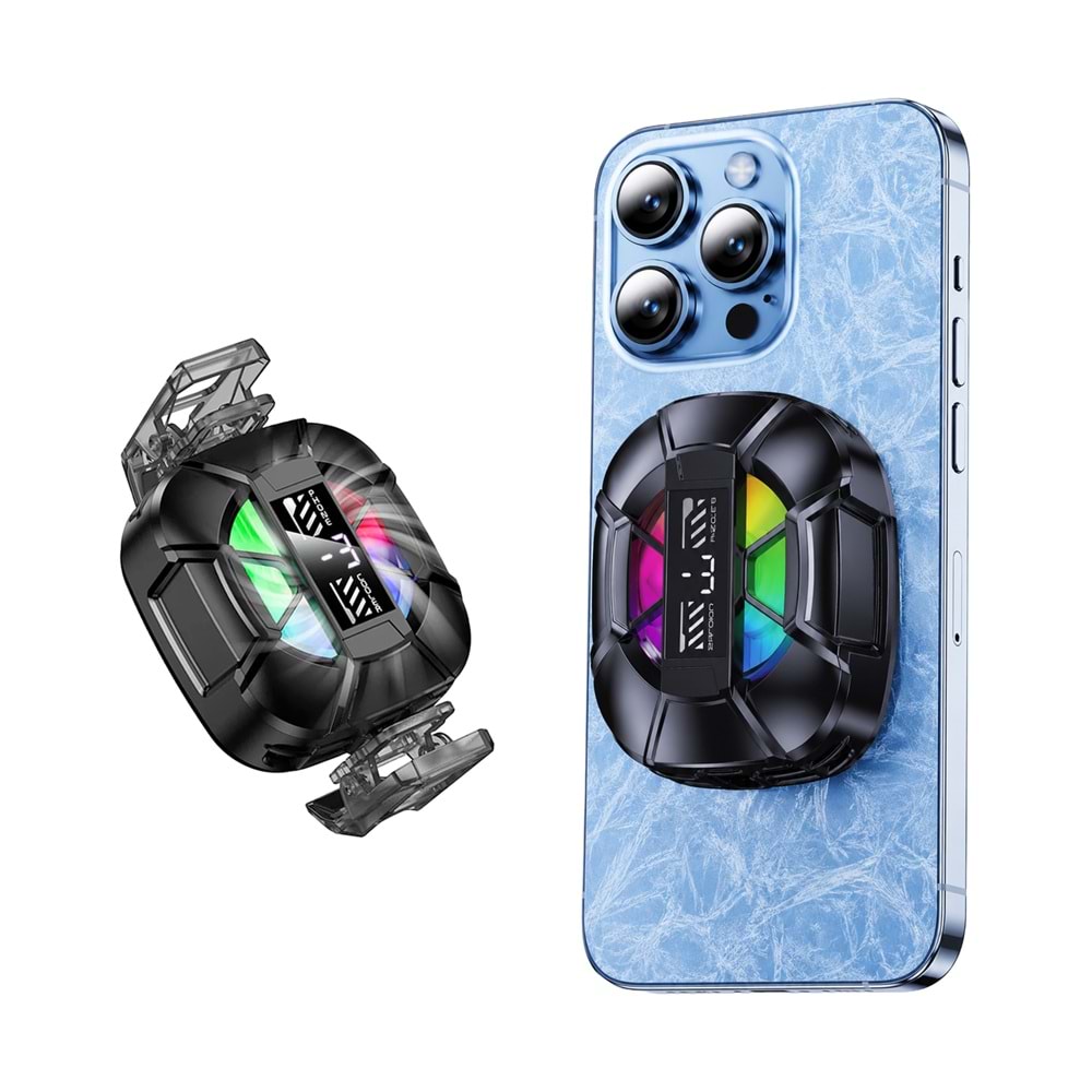 MT8466 BUZ ETKİLİ DİGİTAL GÖSTERGELİ GAMİNG TELEFON SOĞUTUCU /100