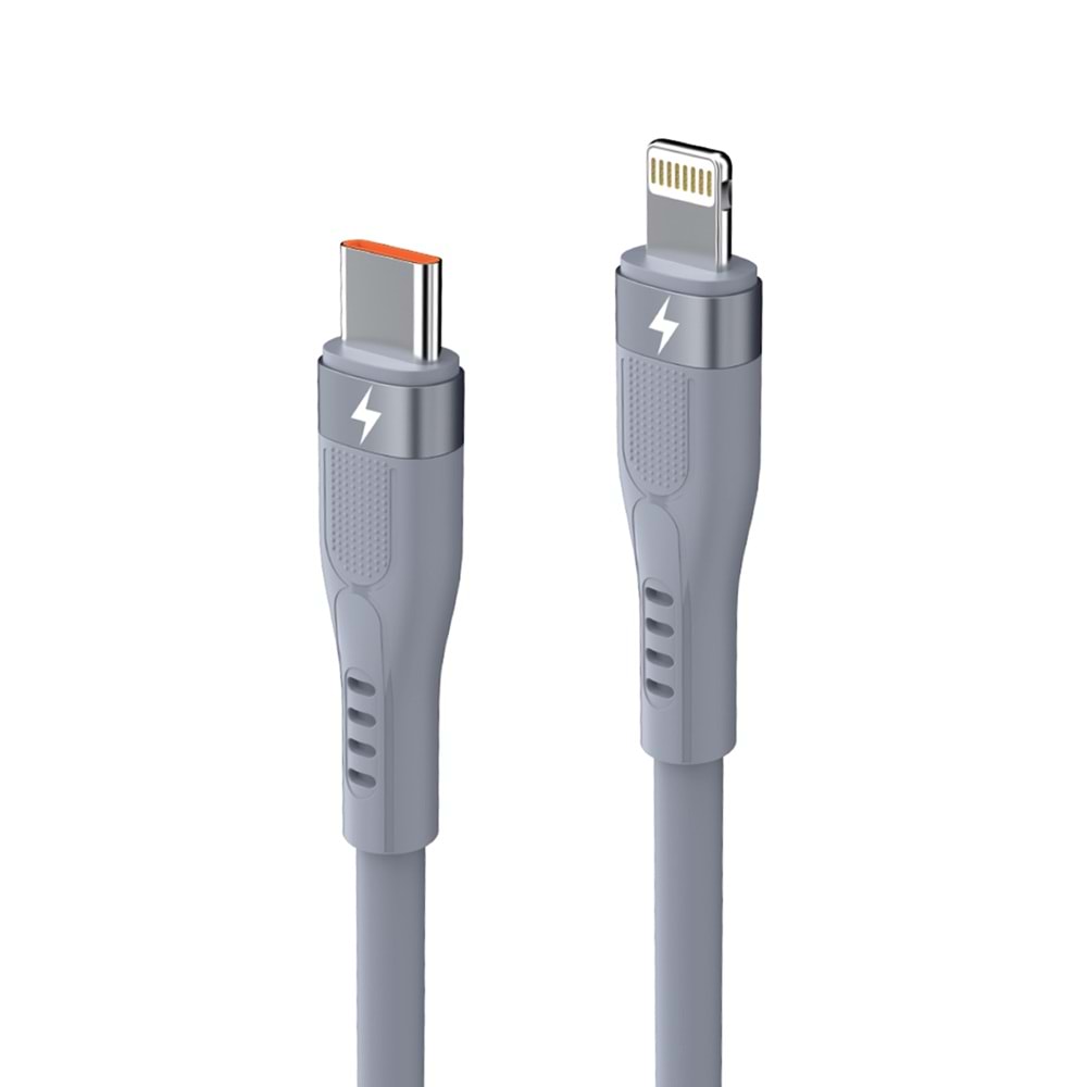 MT2355 30W TYPE-C TO LİGHTNİNG 35W EXTRA YUMUŞAK PD HIZLI ŞARJ VE DATA KABLO 10/200