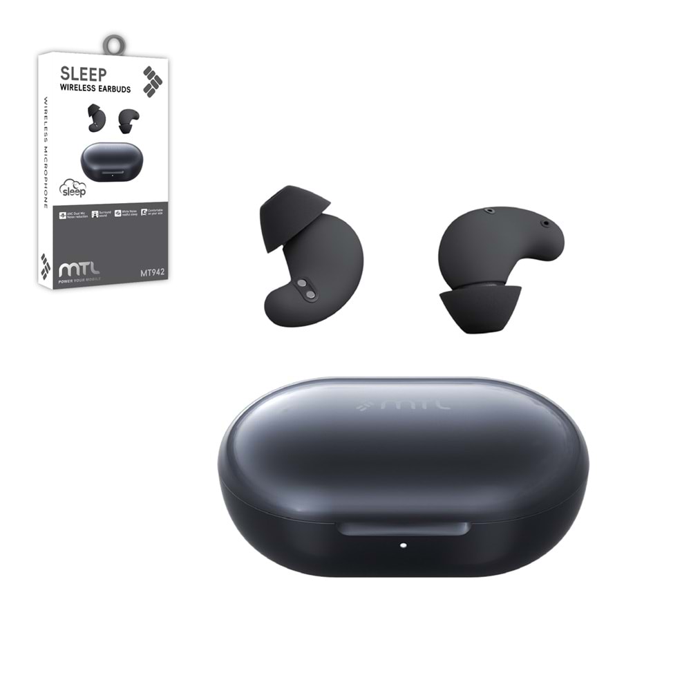 MT942 AKILLI UYKU DESTEKLEYİCİ ANC BLUETOOTH KULAKLIK - SİYAH