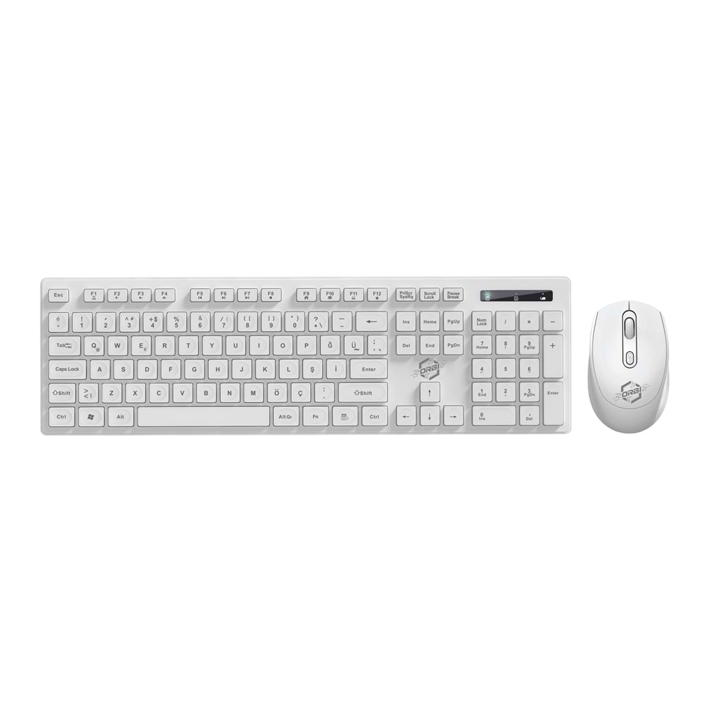 RB-307 WİRELESS KLAVYE & MOUSE SET / 20 - BEYAZ