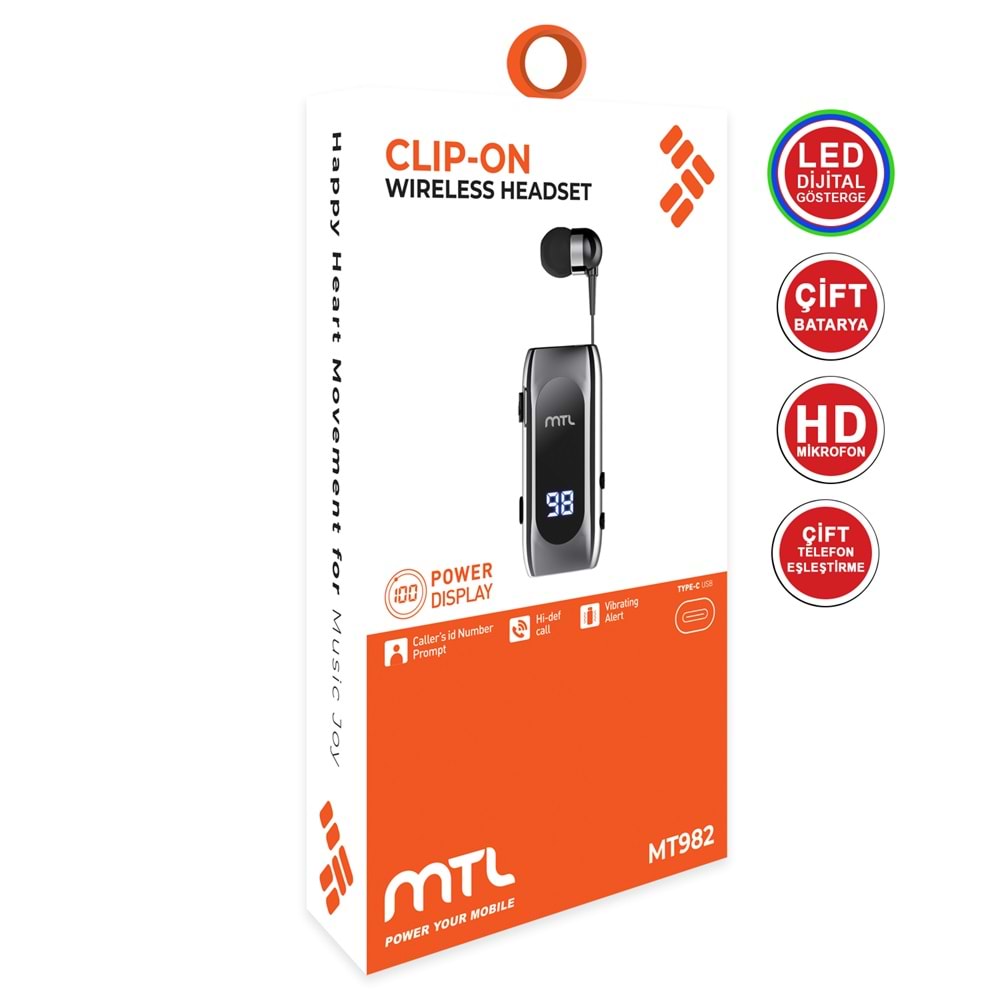 MT982 MAKARON BLUETOOTH KULAKLIK /10/100