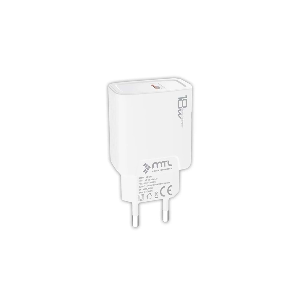 MT1311 18W QC 3.0 HIZLI MİCRO USB EV ŞARJ CİHAZI /10/200