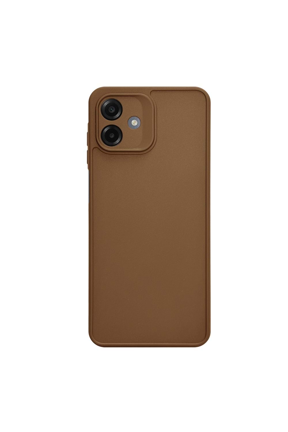 SAMSUNG A07 RENK ATMAYAN KEEP SİLİKON KILIF - KAHVERENGİ
