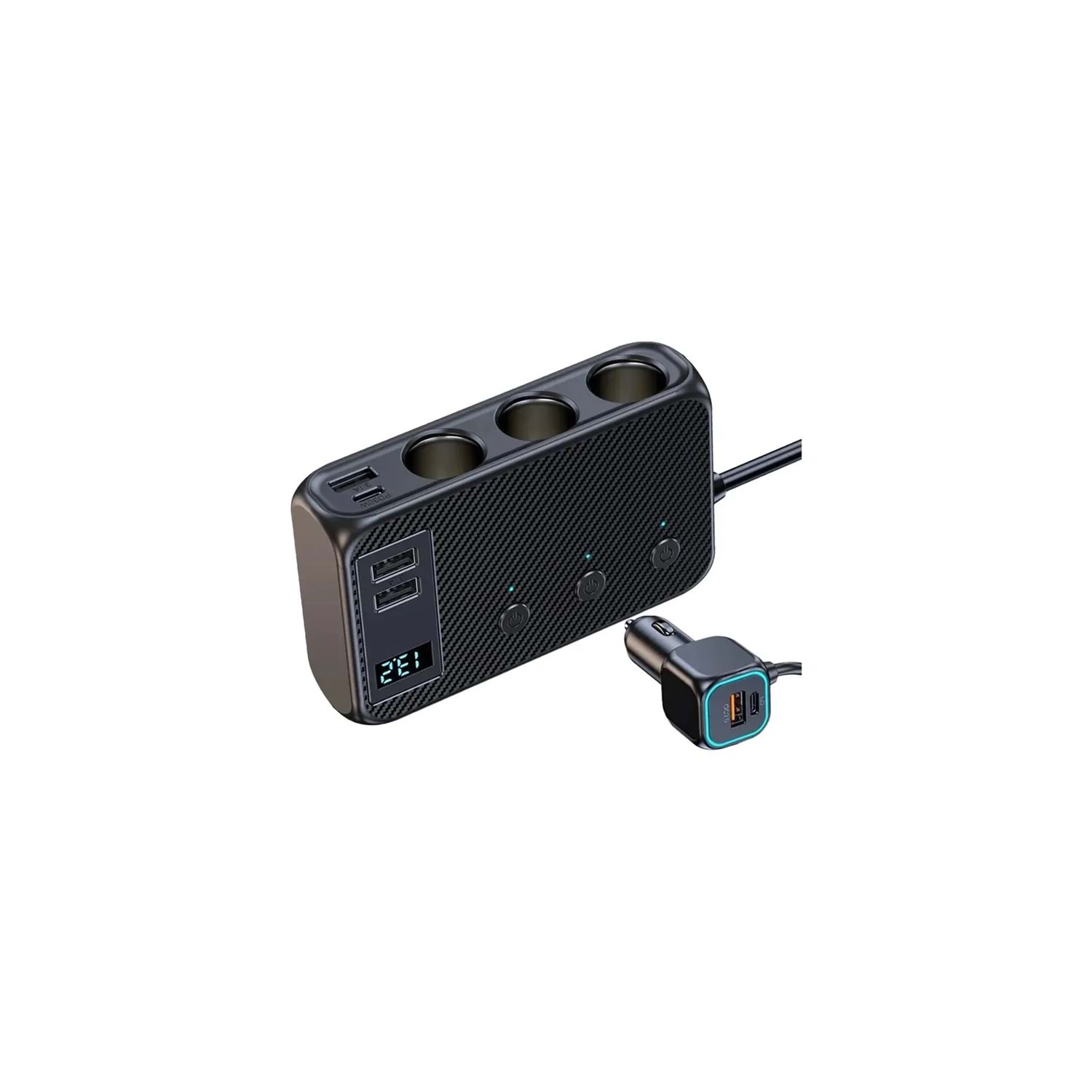 MT9875 – 171W Multi-Port Araç Şarj Adaptörü