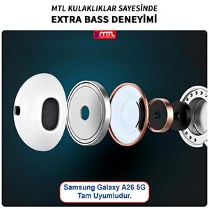 SAMSUNG A56 5G UYUMLU TAK ÇALIŞTIR TYPE-C STEREO KABLOLU KULAKLIK