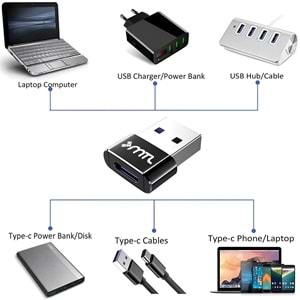 MT5165 TYPE-C TO USB DÖNÜŞTÜRÜCÜ /40/800