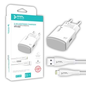 MT1205 10.5W 2.1A LİGHTNİNG USB EV ŞARJ CİHAZI /10/200