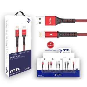 MT2313 3.4A LIGHTNING USB ŞARJ DATA KABLO /30/450