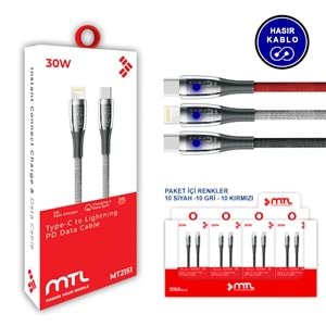 MT2151 30W TYPE-C TO LİGHTNİNG PD ŞARJ DATA KABLO /30/420
