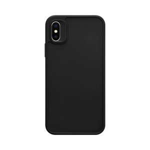 IPHONE X RENK ATMAYAN KEEP SİLİKON KILIF - SIYAH