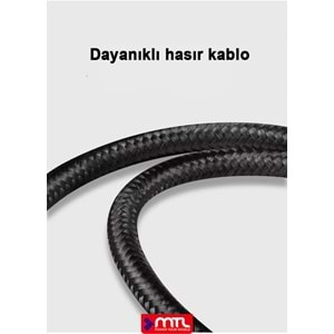 MT5015 2 in 1 TYPE-C SES VE ŞARJ ADAPTÖR KABLO /30/300