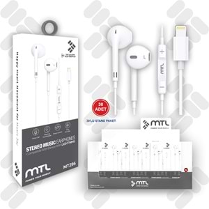 MT295 LİGHTNİNG STEREO KABLOLU KULAKLIK /30/300