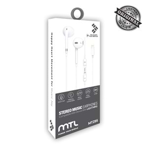 MT295 LİGHTNİNG STEREO KABLOLU KULAKLIK /30/300