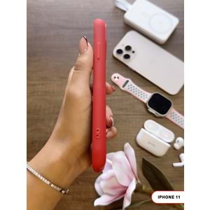 IPHONE 11 RENK ATMAYAN KEEP SİLİKON KILIF - KIRMIZI