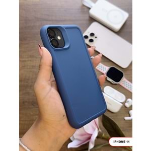 IPHONE 11 RENK ATMAYAN KEEP SİLİKON KILIF - LACIVERT