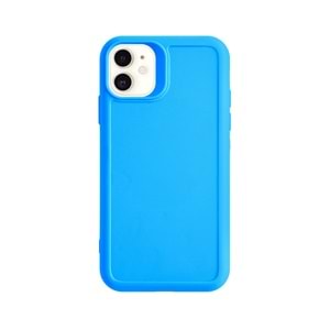 IPHONE 11 RENK ATMAYAN KEEP SİLİKON KILIF - MAVI
