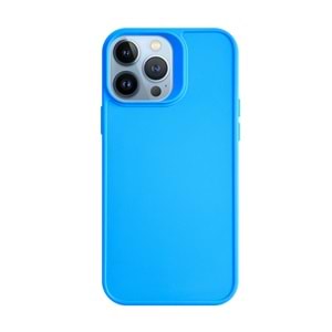 IPHONE 13 PRO MAX RENK ATMAYAN KEEP SİLİKON KILIF - MAVI