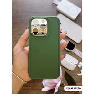 IPHONE 15 PRO RENK ATMAYAN KEEP SİLİKON KILIF - HAKI