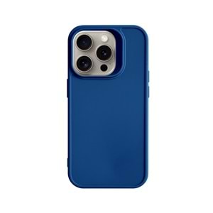 IPHONE 15 PRO RENK ATMAYAN KEEP SİLİKON KILIF - LACIVERT