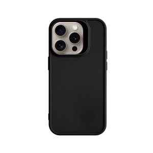 IPHONE 15 PRO RENK ATMAYAN KEEP SİLİKON KILIF - SIYAH