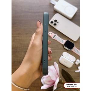 IPHONE 13/14 RENK ATMAYAN KEEP SİLİKON KILIF - HAKI