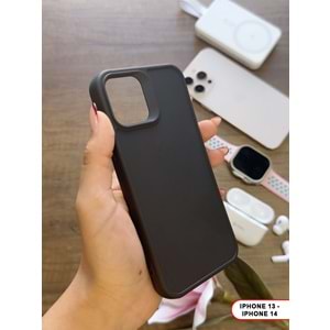 IPHONE 13/14 RENK ATMAYAN KEEP SİLİKON KILIF - SIYAH