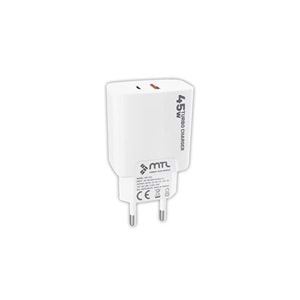 MT1755 45W QC 4.0 SÜPER TURBO PD TYPE-C PORT+USB PORT (ÇİFT ÇIKIŞ) EV ŞARJ ADAPTÖR /10/200