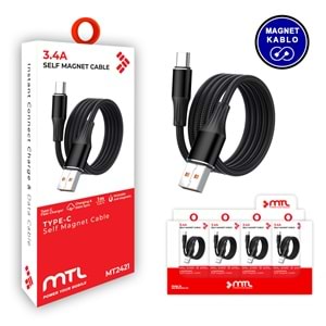 MT2421 3.4A MIKNATISLI TYPE-C USB ŞARJ DATA KABLO /25/400