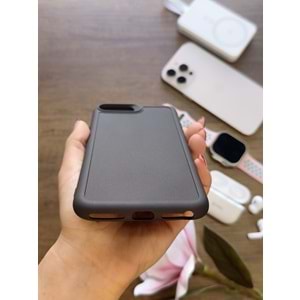 IPHONE 6/7/8 PLUS RENK ATMAYAN KEEP SİLİKON KILIF - SIYAH