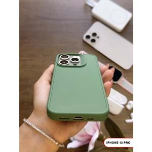 IPHONE 13 PRO RENK ATMAYAN KEEP SİLİKON KILIF - HAKI