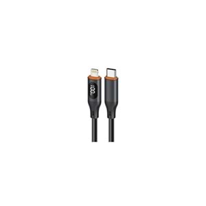 MT2213 30W LCD EKRANLI 1M TYPE-C TO LİGHTNİNG PD ŞARJ DATA KABLO 10/200