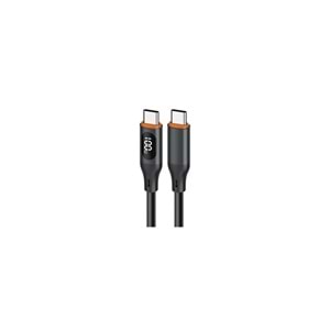 MT2214 60W LCD EKRANLI 1M TYPE-C TO TYPE-C PD ŞARJ DATA KABLO 10/200