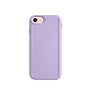 IPHONE 6 / 7 / 8 / SE 2021 / SE 2022 RENK ATMAYAN KEEP SİLİKON KILIF - LILA