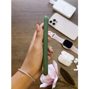 IPHONE 6 / 7 / 8 / SE 2021 / SE 2022 RENK ATMAYAN KEEP SİLİKON KILIF - HAKI