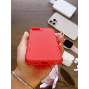 IPHONE 6 / 7 / 8 / SE 2021 / SE 2022 RENK ATMAYAN KEEP SİLİKON KILIF - KIRMIZI
